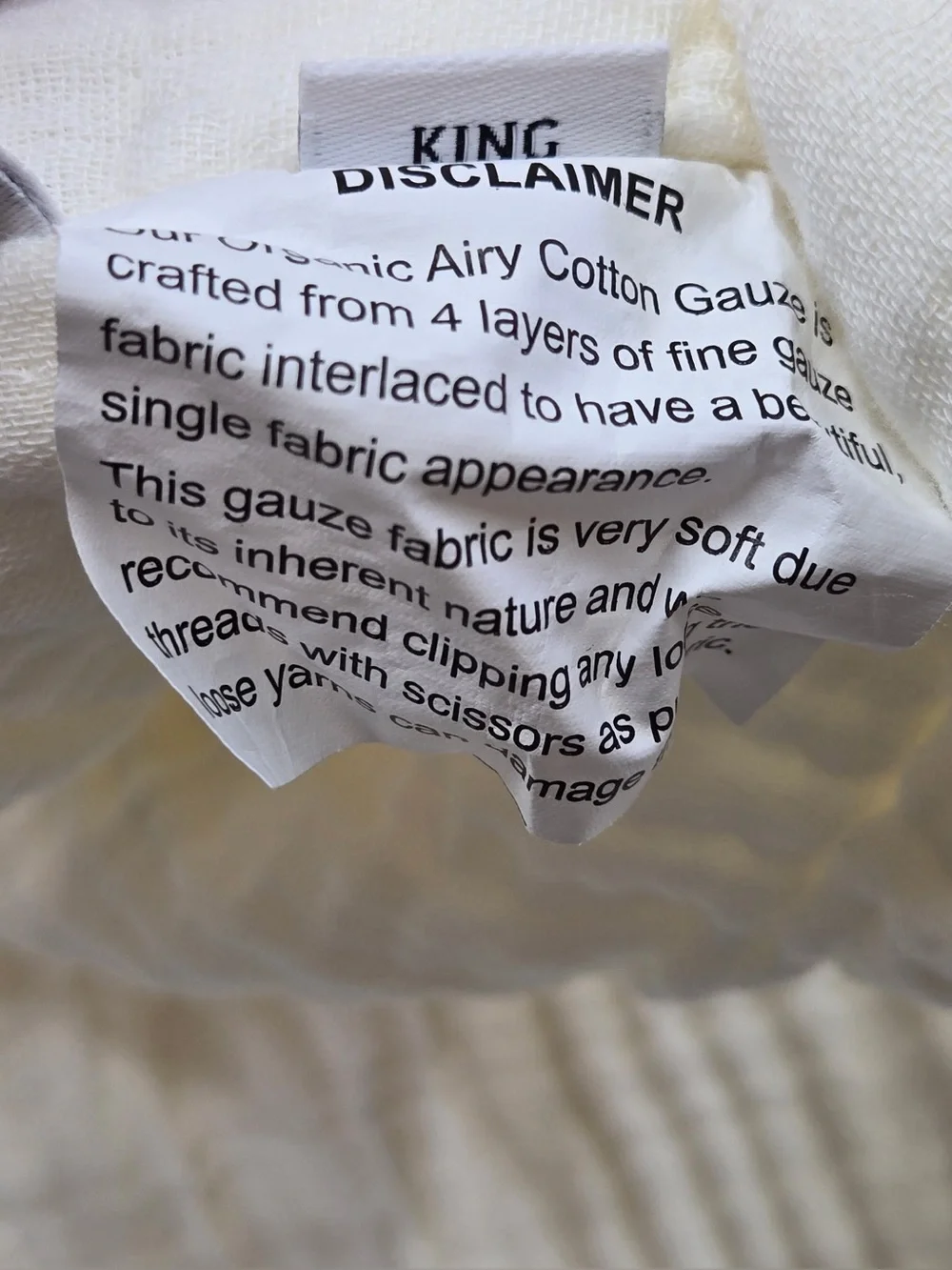 NWT QUINCE Organic Cotton Gauze Dream Quilt Set King/Cal King Ivory 0716